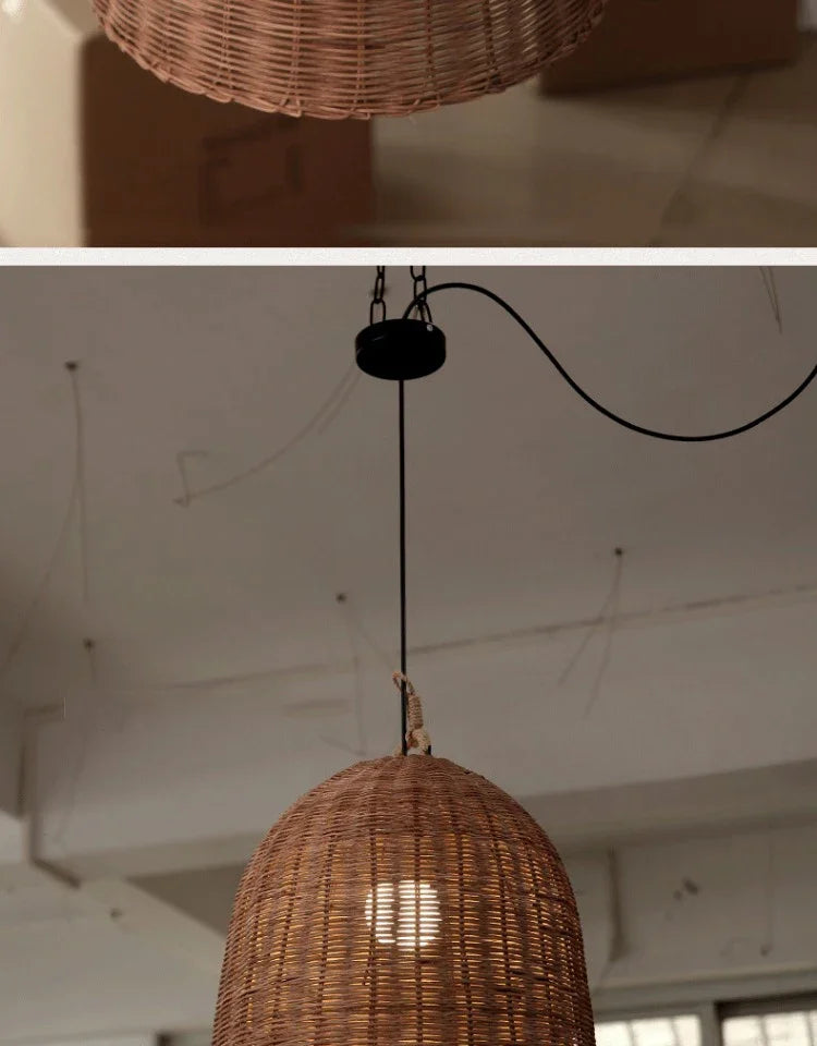 DRMIYA Bamboo Pendant Lamp Wabi Sabi Style Zen Home Lighting