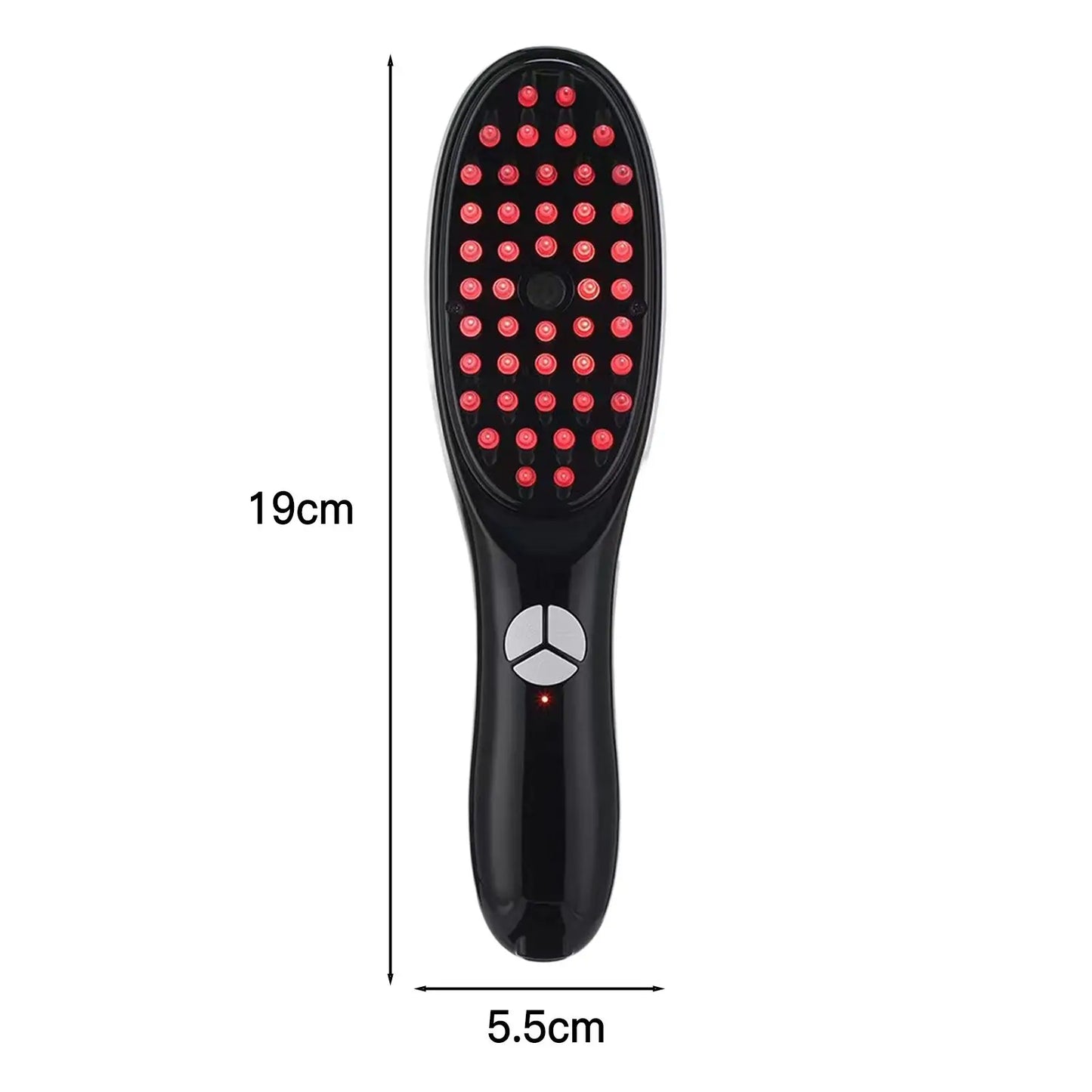 Electric Hair Growth Massage Brush 3 In 1 Scalp Massager With Steam Oil Diffuser