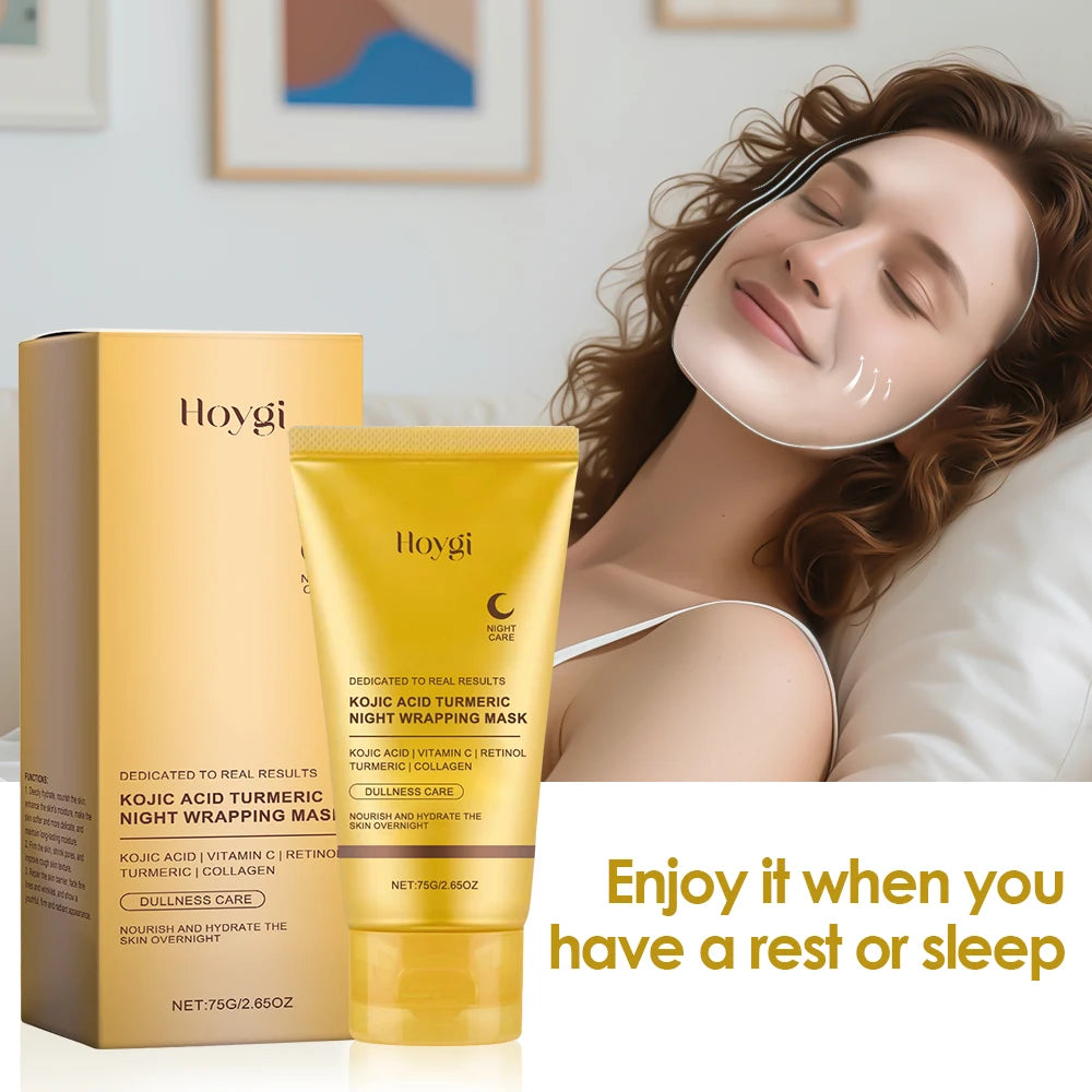 Ms.Dear Night Repair Face Mask Kojic Acid Turmeric Brightening