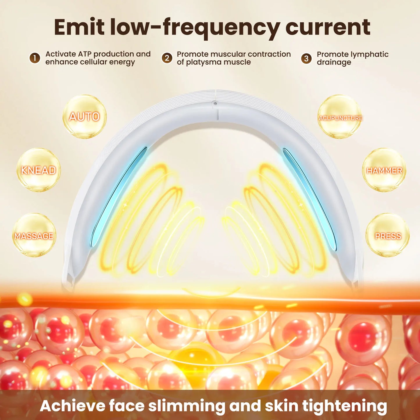 PastSky EMS Face Lifting Massager Anti Wrinkle Device