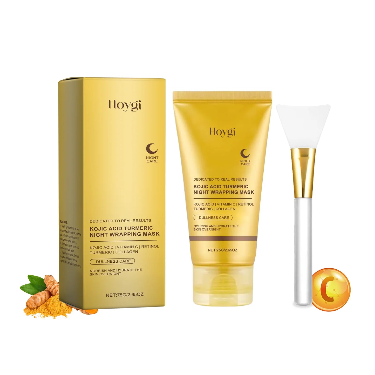 Ms.Dear Night Repair Face Mask Kojic Acid Turmeric Brightening