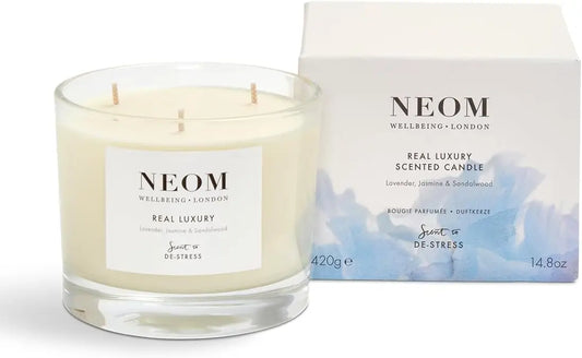 Lavender Jasmine Sandalwood 3-Wick Scented Candle Aromatherapy Relaxation