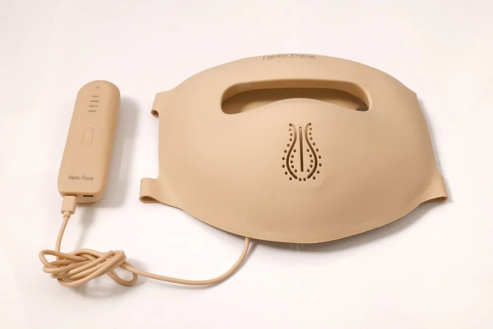 Hello Face M300 4D LED Light Therapy Mask for Neck