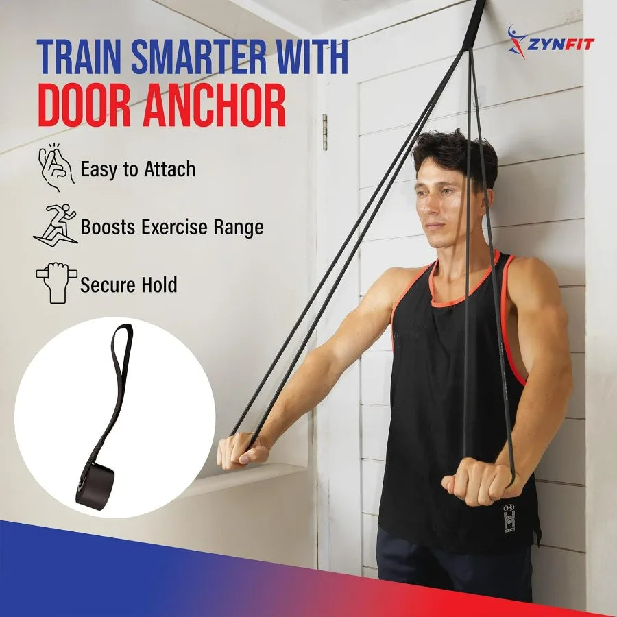 Resistance Band Set of 5 for Home Gym Strength Training