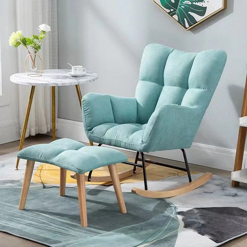 TINGFANG Balcony Rocking Chair Modern Lounge For Living Room