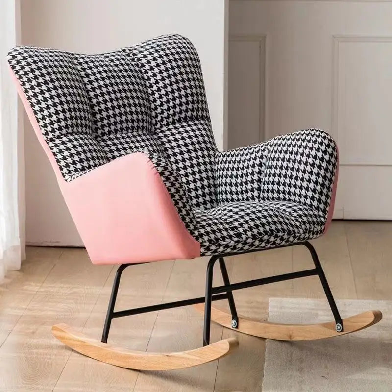 TINGFANG Balcony Rocking Chair Modern Lounge For Living Room