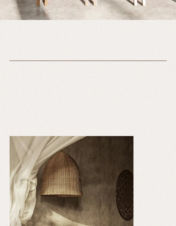 DRMIYA Bamboo Pendant Lamp Wabi Sabi Style Zen Home Lighting