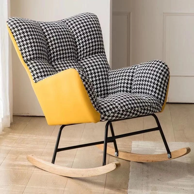 TINGFANG Balcony Rocking Chair Modern Lounge For Living Room