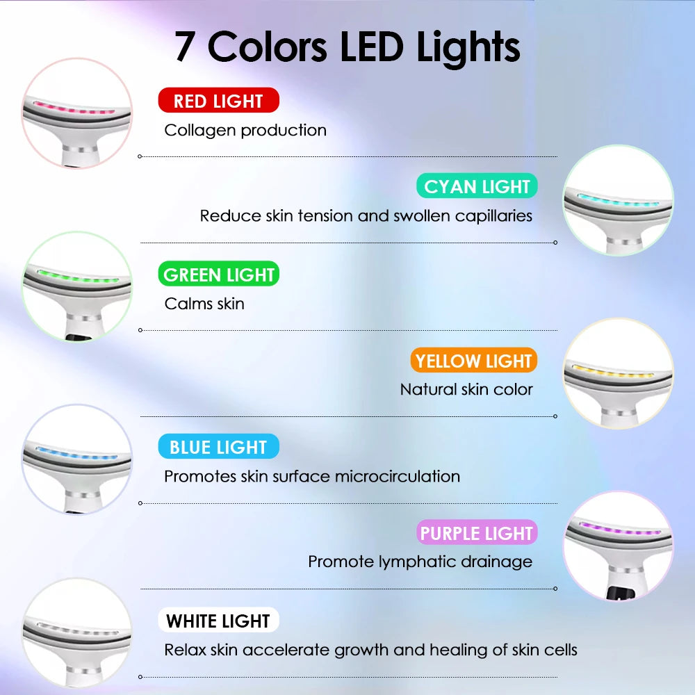 Neck And Face Lifting Massager With LED Photon Therapy