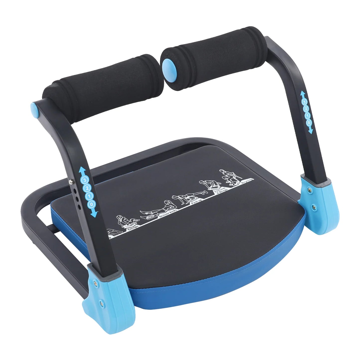 Abdominal Workout Equipment with 3 Adjustable Resistance, Multi-foldable Abdominal Exercise Machine for Home Gym Office