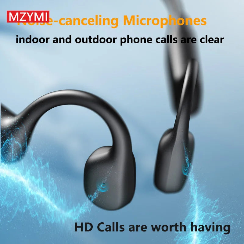 Neckband Bluetooth 5.4 Earphones A28 TWS Waterproof ENC Noise Reduction
