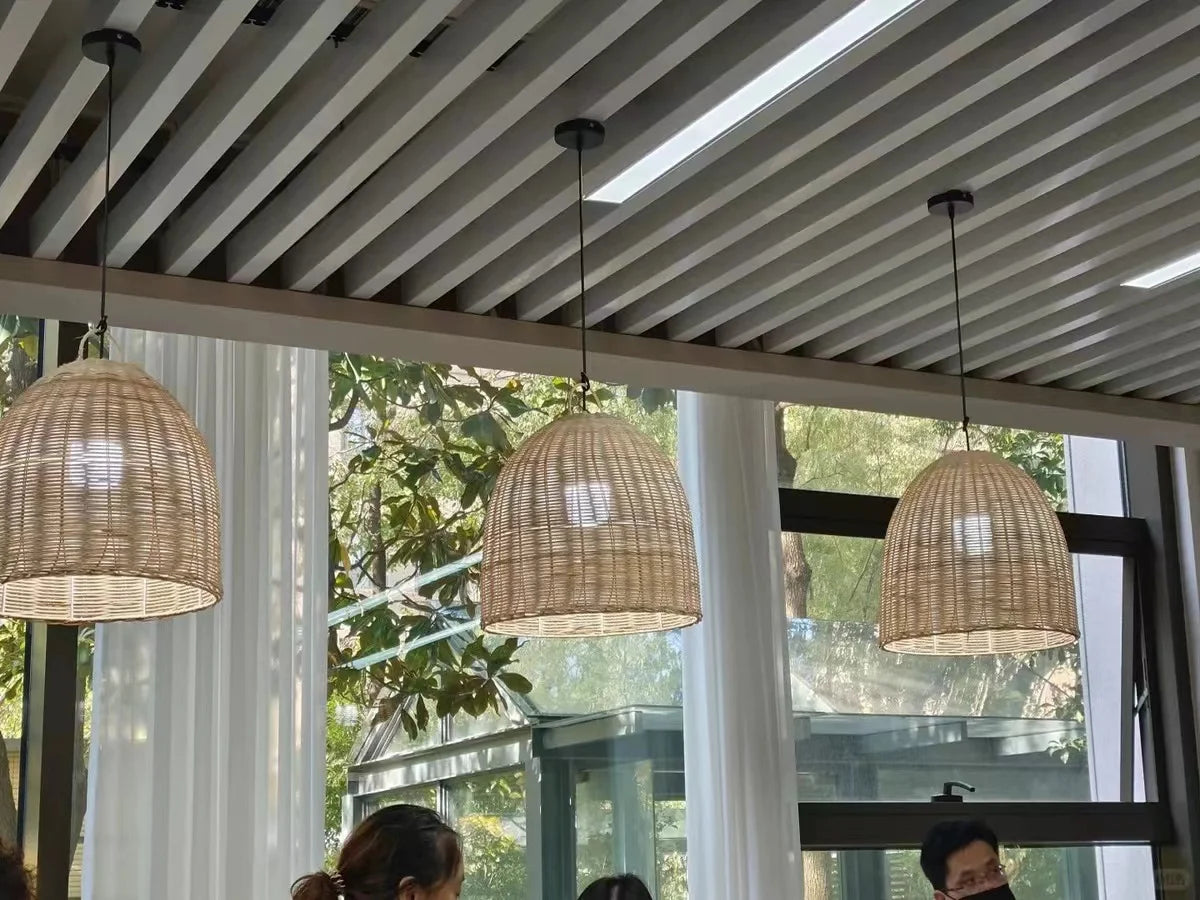 DRMIYA Bamboo Pendant Lamp Wabi Sabi Style Zen Home Lighting
