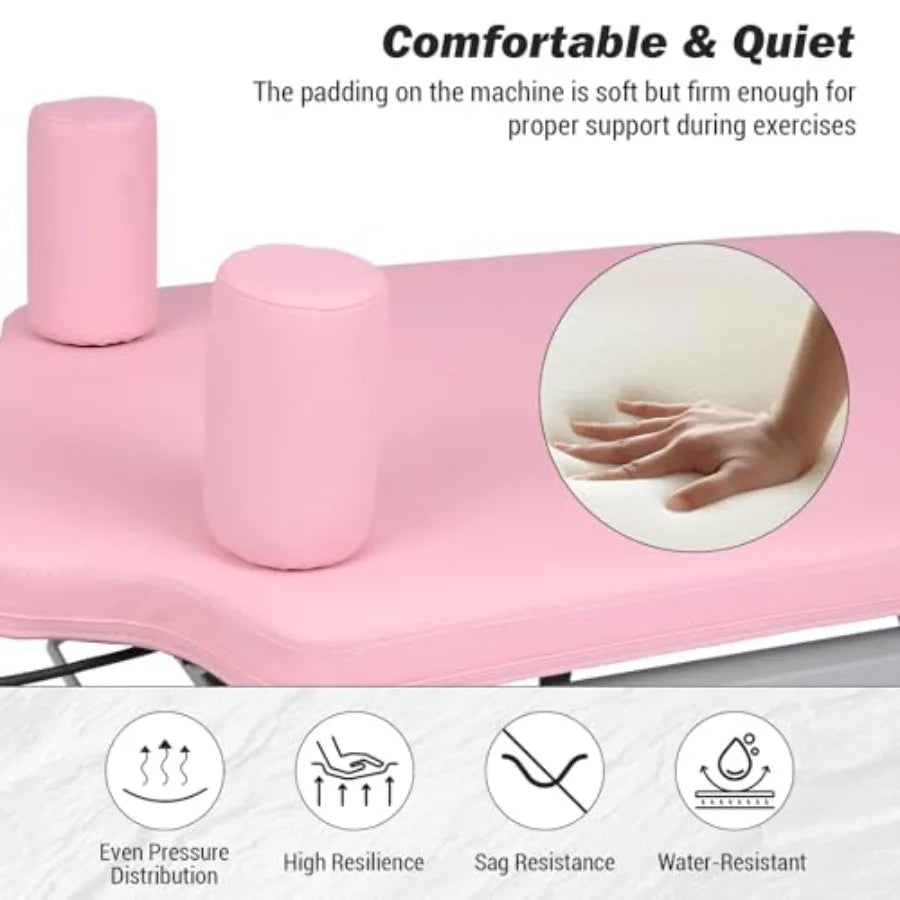 XMSJ Foldable Pilates Reformer With Resistance Cords