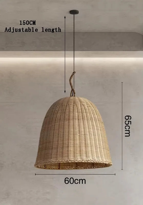 DRMIYA Bamboo Pendant Lamp Wabi Sabi Style Zen Home Lighting
