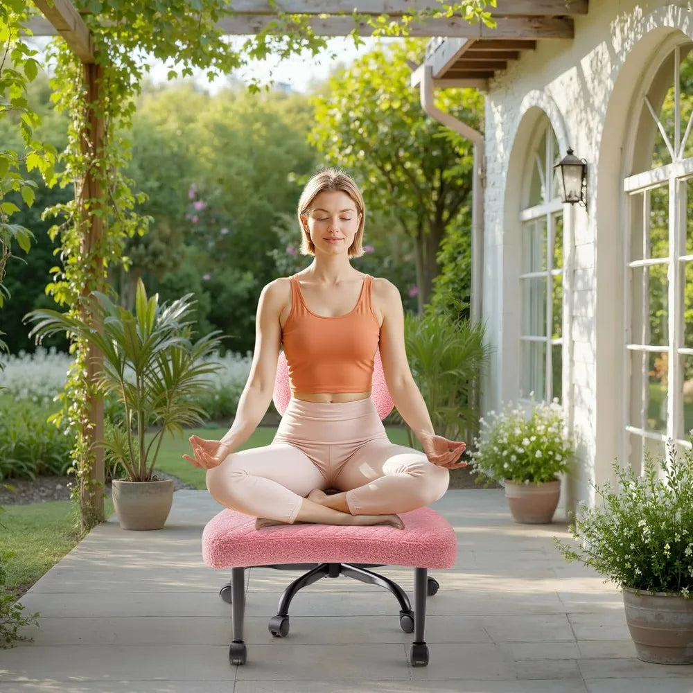 Furmax Ergonomic Kneeling Desk Chair With Wheels And Footrest