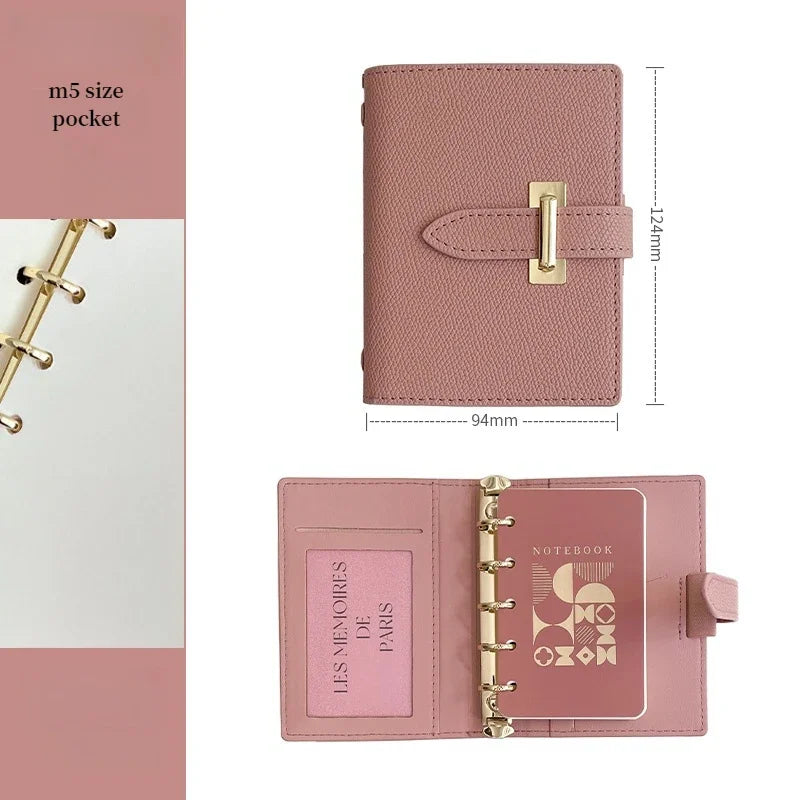 High-Concerned PU Leather Retro Business Diary Notebook Binder