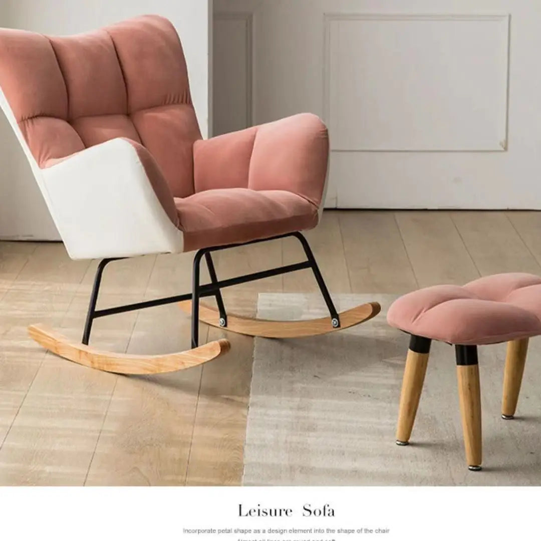TINGFANG Balcony Rocking Chair Modern Lounge For Living Room