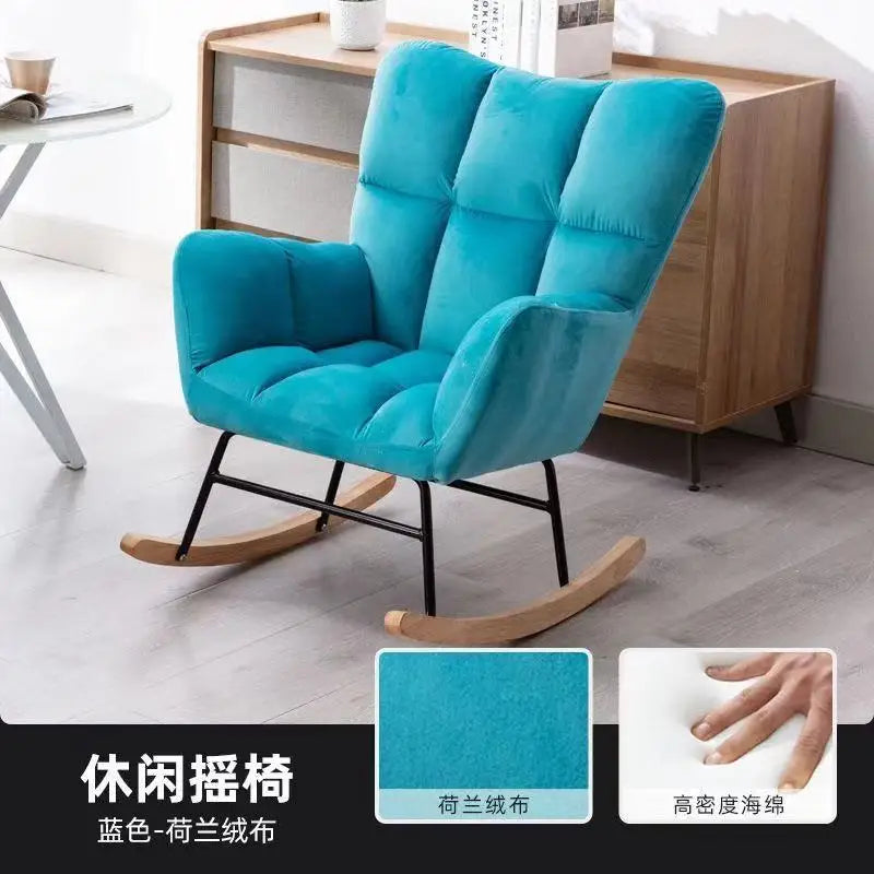 TINGFANG Balcony Rocking Chair Modern Lounge For Living Room