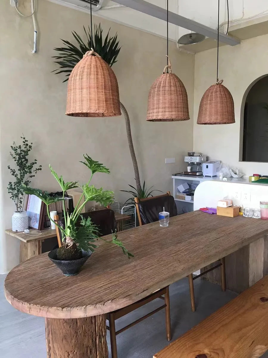 DRMIYA Bamboo Pendant Lamp Wabi Sabi Style Zen Home Lighting