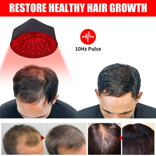 Red Light Regrowth Cap With Infrared LEDs For Scalp Therapy