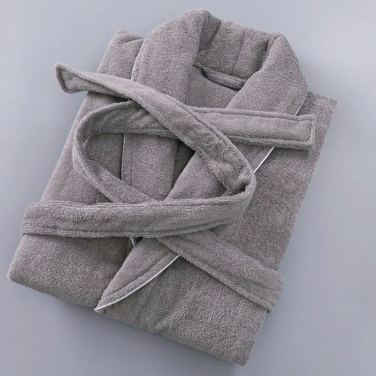 NONECN Women Terry Cotton Bathrobe For Hotel Spa