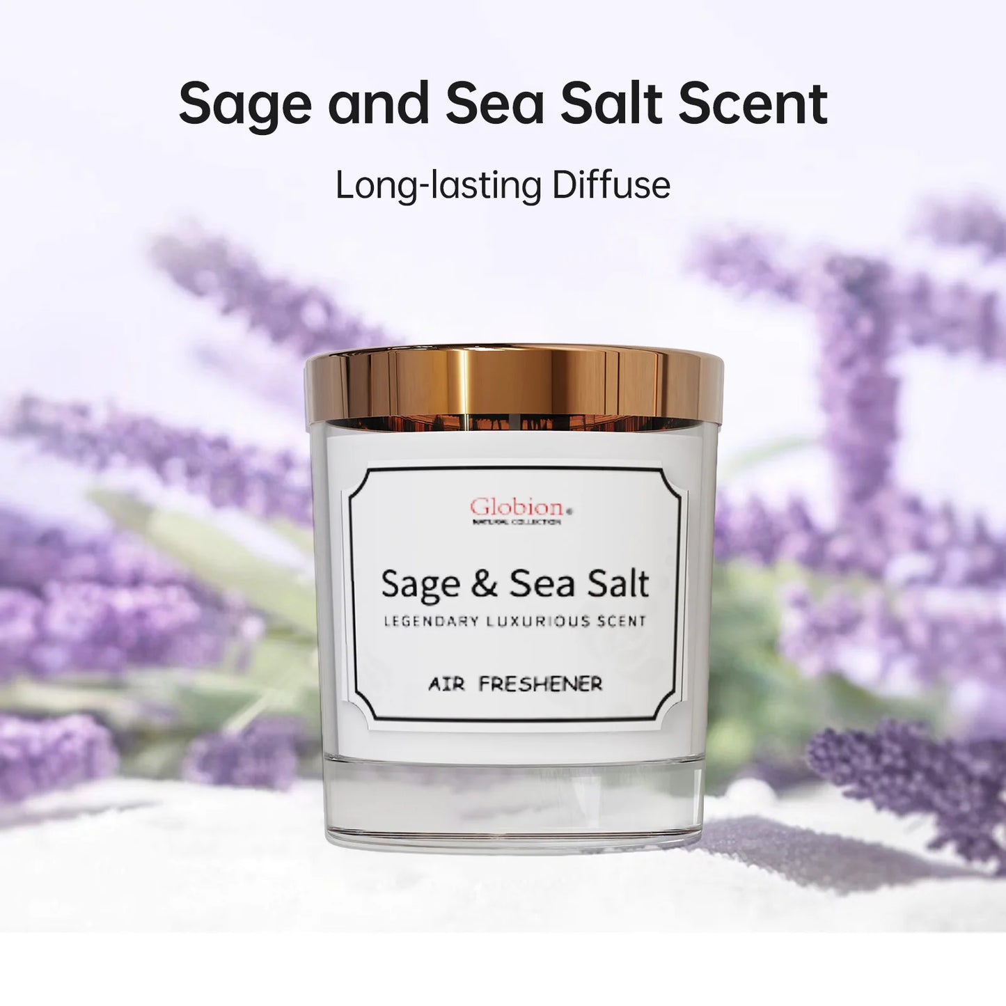 Scented Candle Sage And Sea Salt Aromatherapy Candle