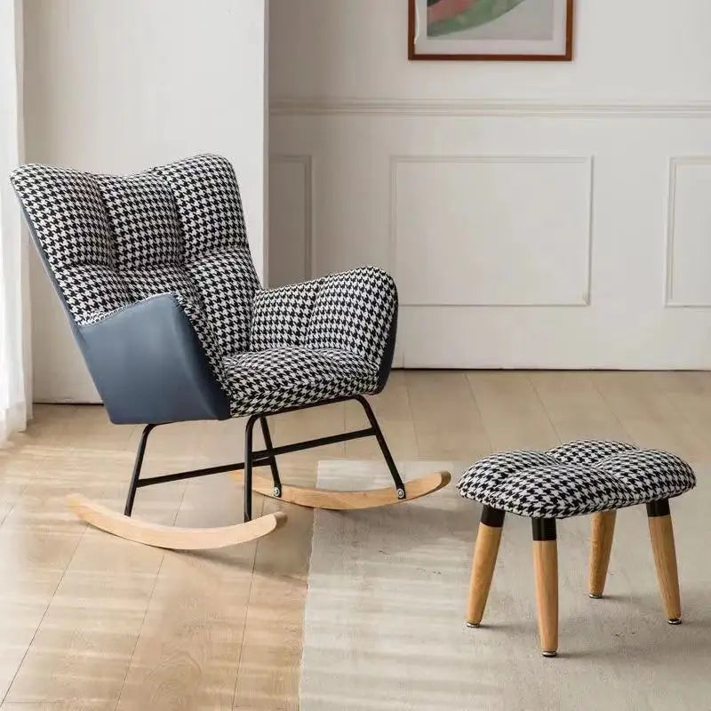 TINGFANG Balcony Rocking Chair Modern Lounge For Living Room