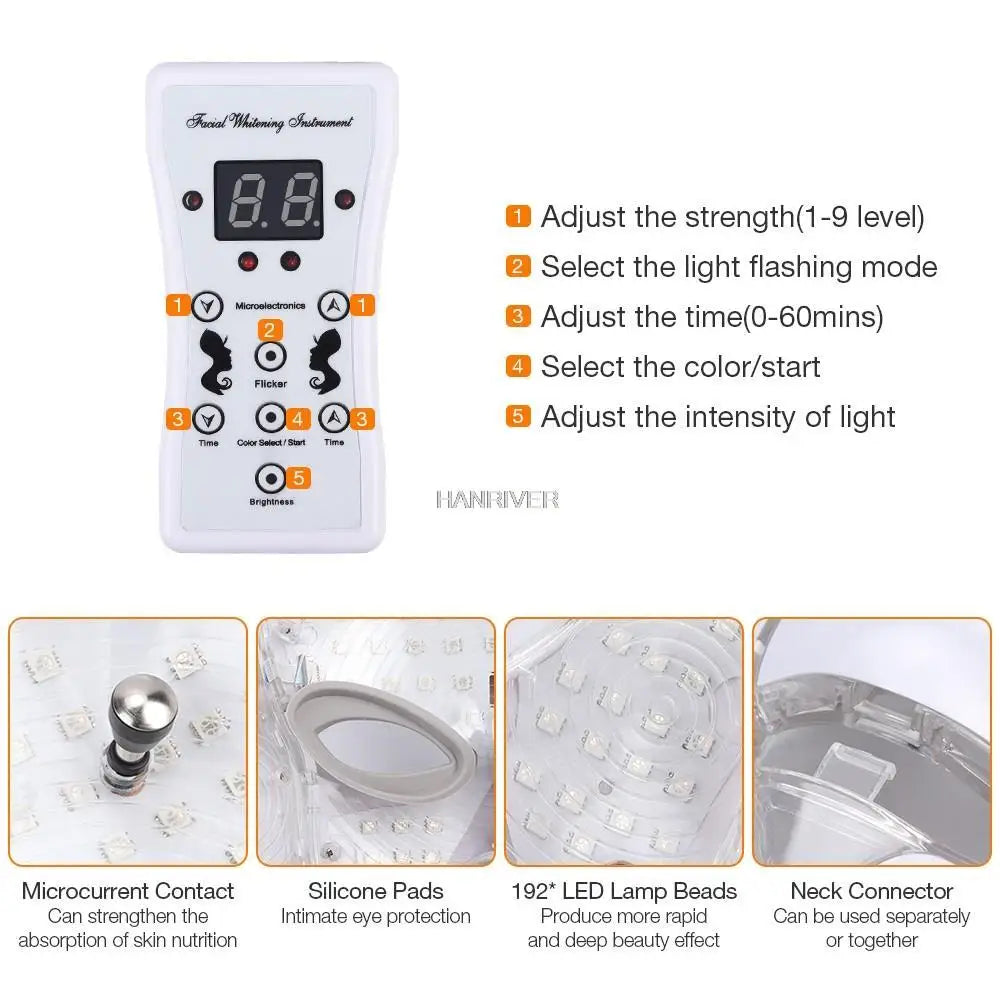 Hanriver LED Facial Mask for Neck Skin Rejuvenation