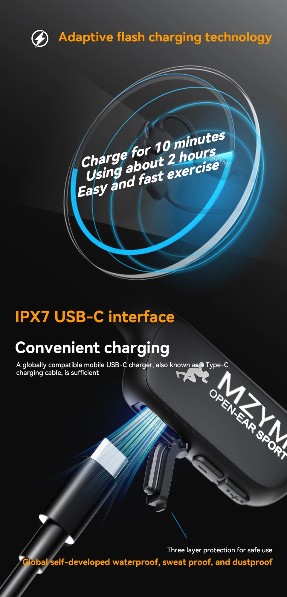 Neckband Bluetooth 5.4 Earphones A28 TWS Waterproof ENC Noise Reduction