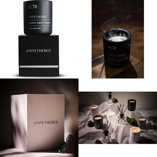 Luxury Hand-Poured Scented Candle - Orange Peel, Bergamot & Sandalwood | 100% Natural Coconut & Apricot Wax Blend | Made in USA