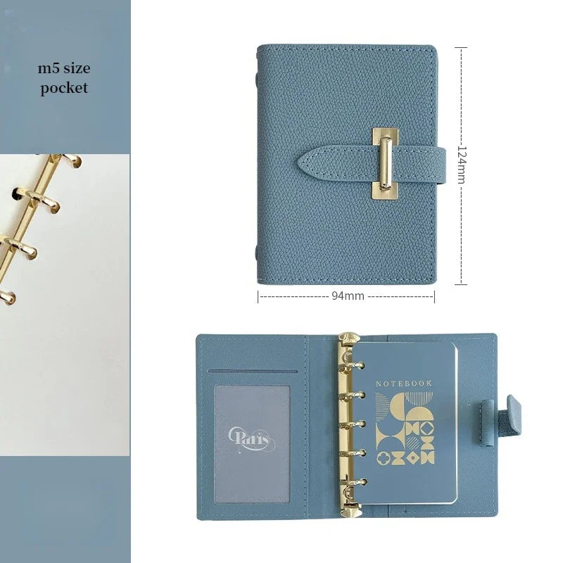 High-Concerned PU Leather Retro Business Diary Notebook Binder