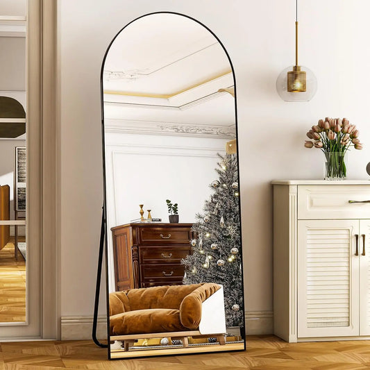 HARRITPURE Aluminum Frame Floor Mirror For Living Room