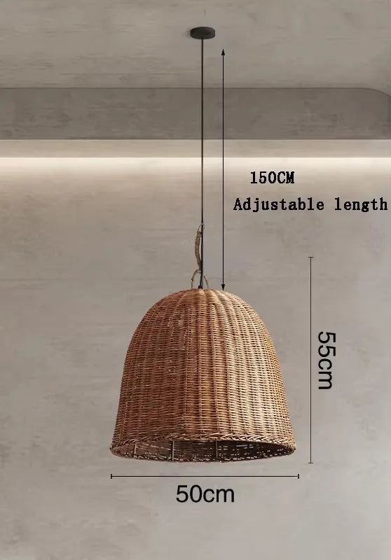 DRMIYA Bamboo Pendant Lamp Wabi Sabi Style Zen Home Lighting
