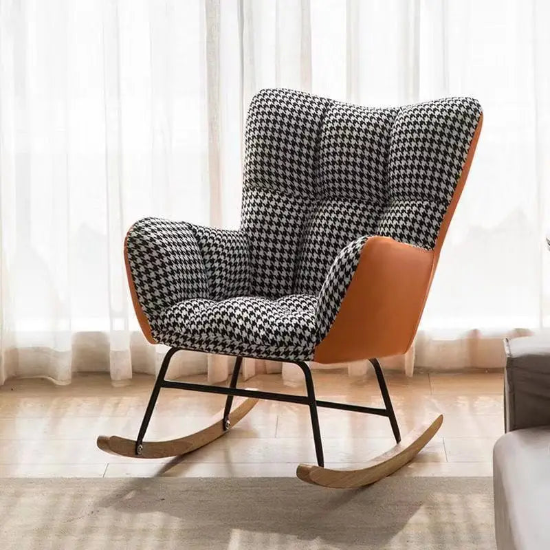 TINGFANG Balcony Rocking Chair Modern Lounge For Living Room