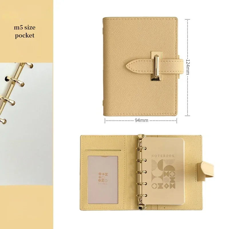 High-Concerned PU Leather Retro Business Diary Notebook Binder