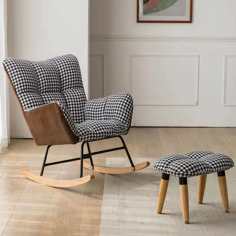 TINGFANG Balcony Rocking Chair Modern Lounge For Living Room