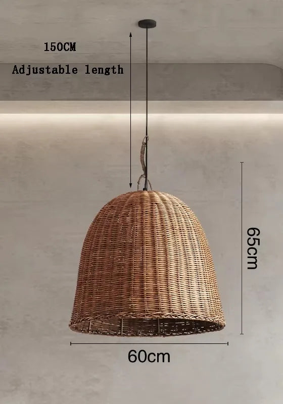 DRMIYA Bamboo Pendant Lamp Wabi Sabi Style Zen Home Lighting