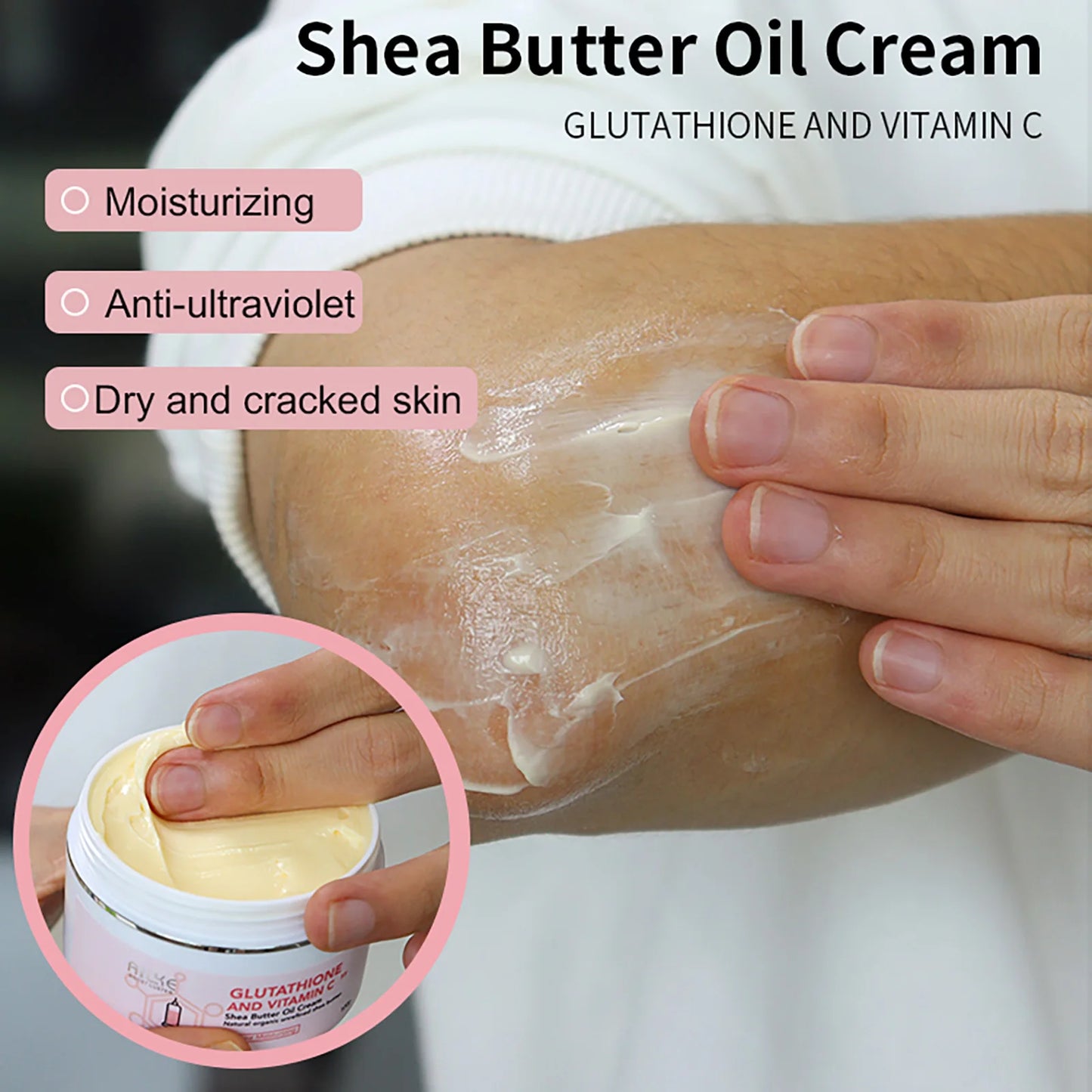 AILKE Glutathione Vitamin C Shea Butter Cream Brightening Moisturizer