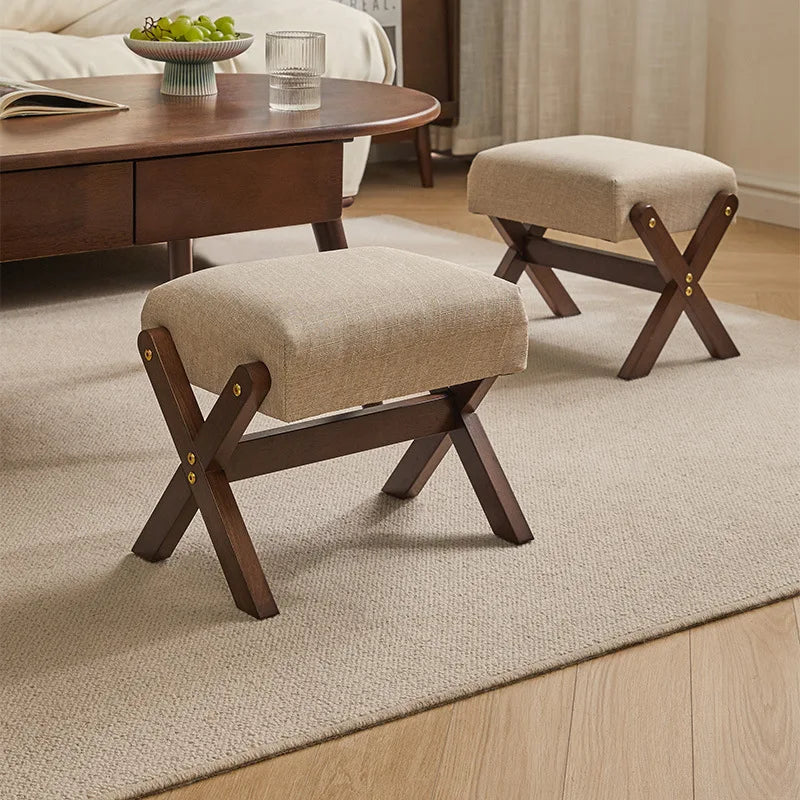 Featre SpaceSaving Foldable Shoe Bench With Luxurious Textured Velveteen Cushioning