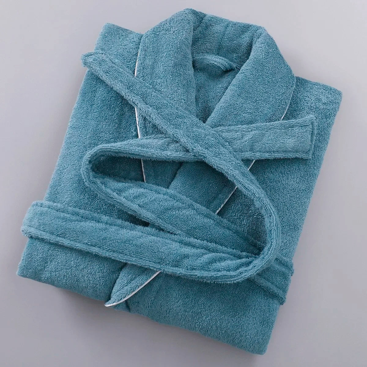 NONECN Women Terry Cotton Bathrobe For Hotel Spa