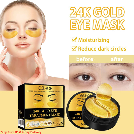 Eelhoe 24K Gold Eye Mask for Dark Circles and Firming
