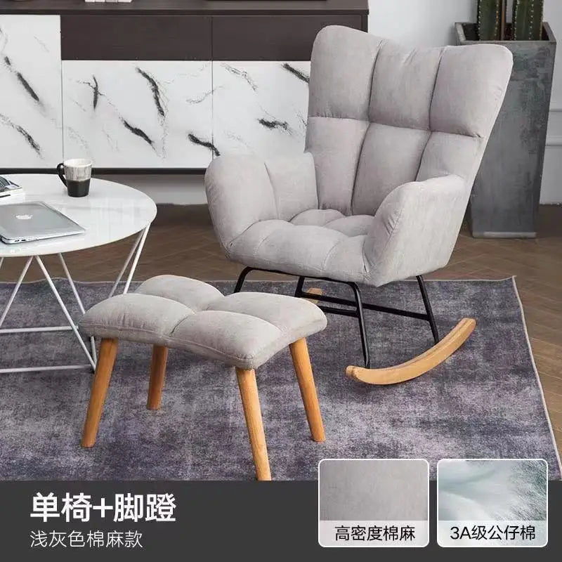 TINGFANG Balcony Rocking Chair Modern Lounge For Living Room