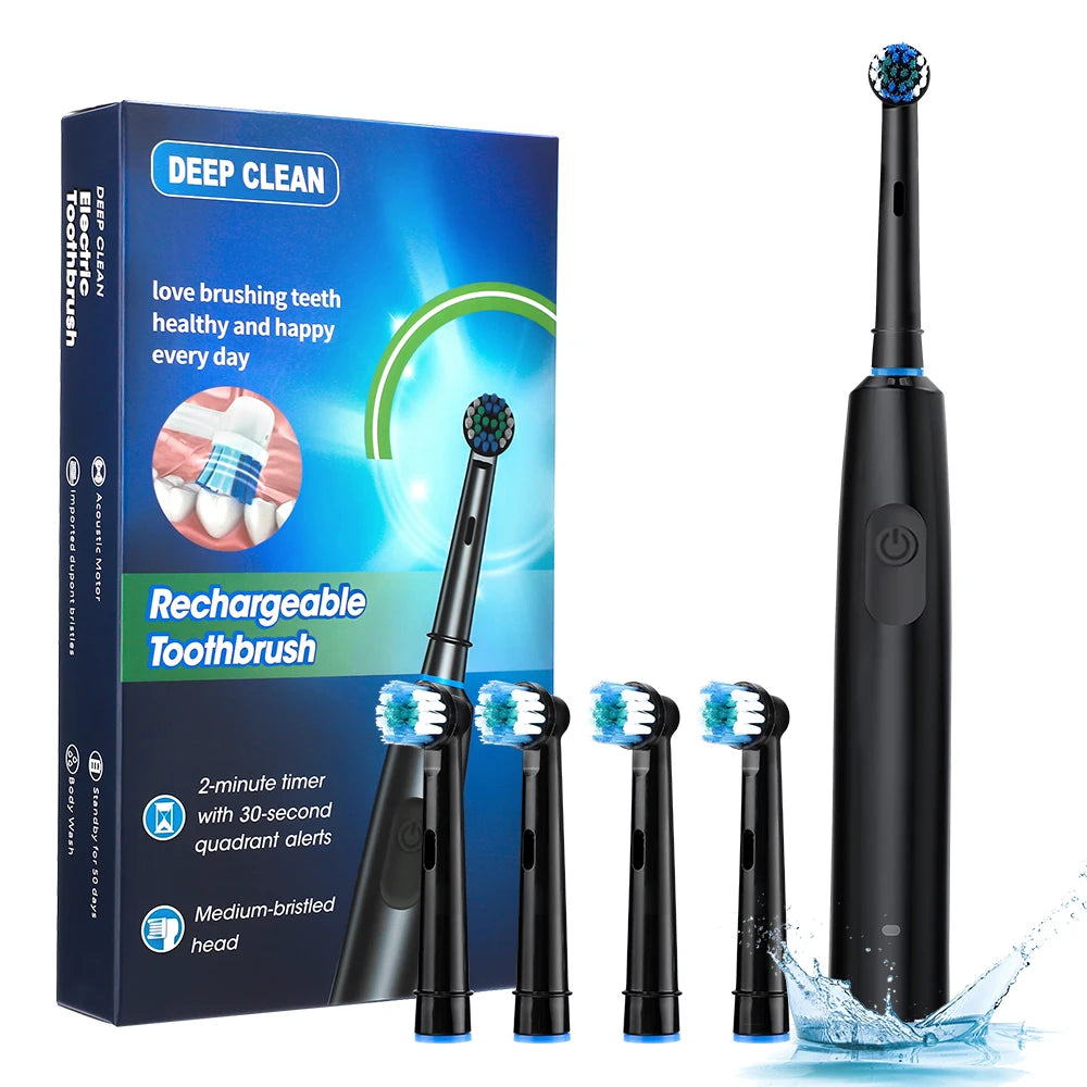 Ms.Dear Electric Toothbrush Cordless USB Rechargeable Waterproof Deep-Cleansing Technology