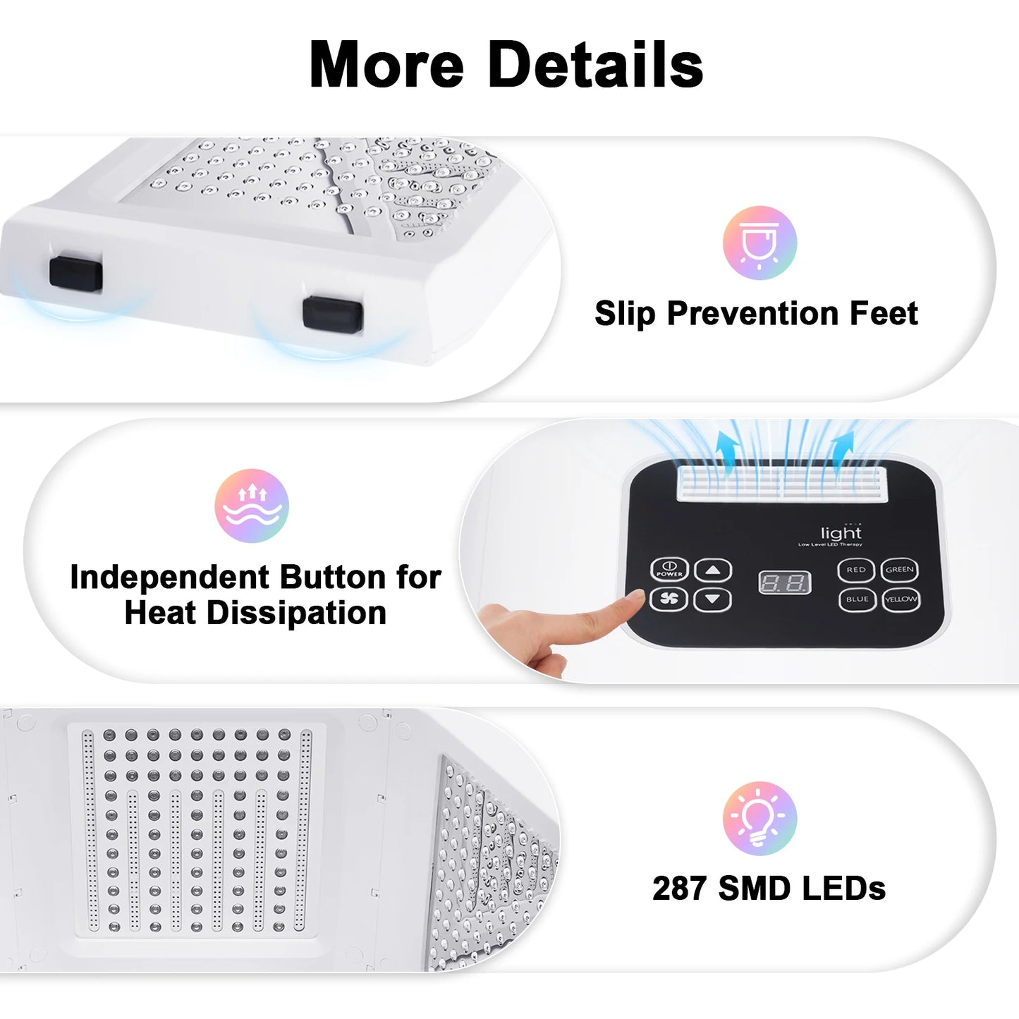 7 Color LED LightTherapy MaskForFacialTherapy 7in1 Professional SkinCare Device HomeSpa