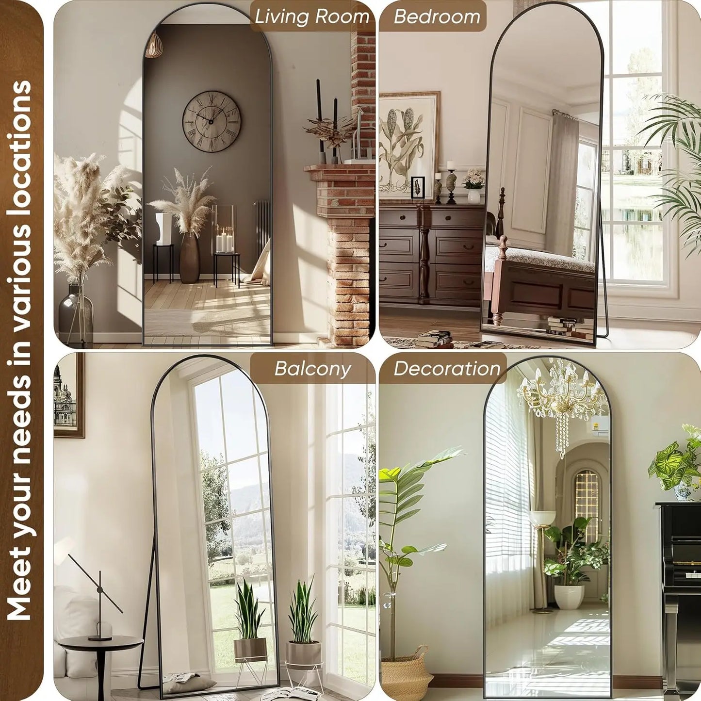 Antok Full Length Mirror With Stand For Bedroom Living Room