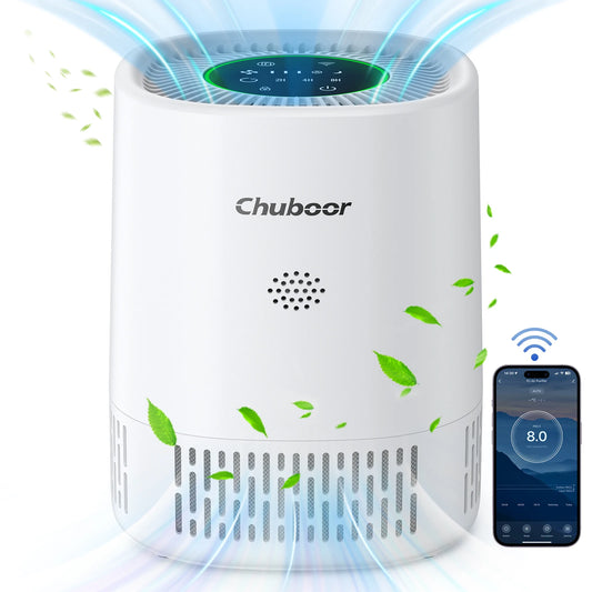Chuboor Air Purifier for Bedroom Smoke Odor Pet Dander