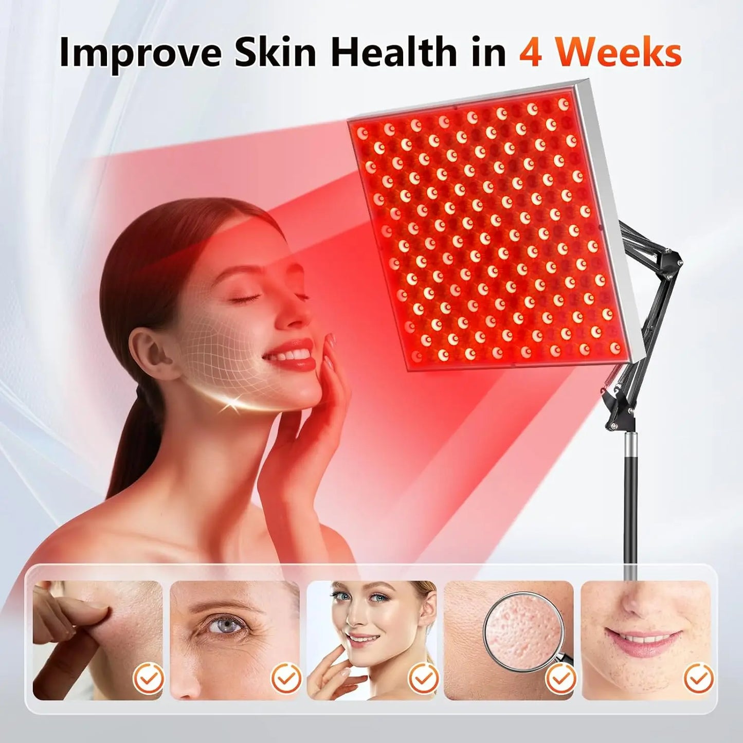 ZONGKUNG Infrared Red Light Therapy Panel 660 850 Nm Lamp