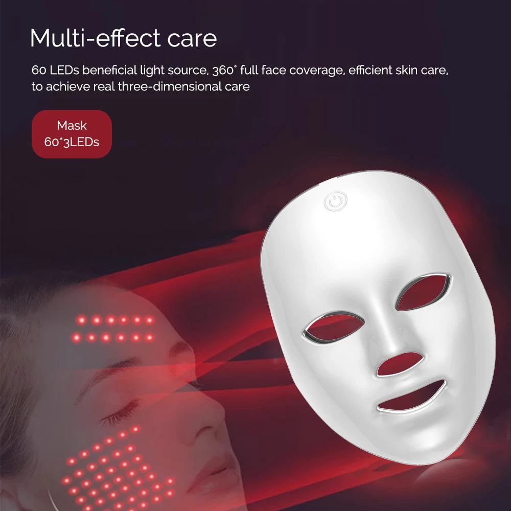 Foreverlily 7Colors Photon Facial LED Mask for Intensive AntiWrinkle Rejuvenation