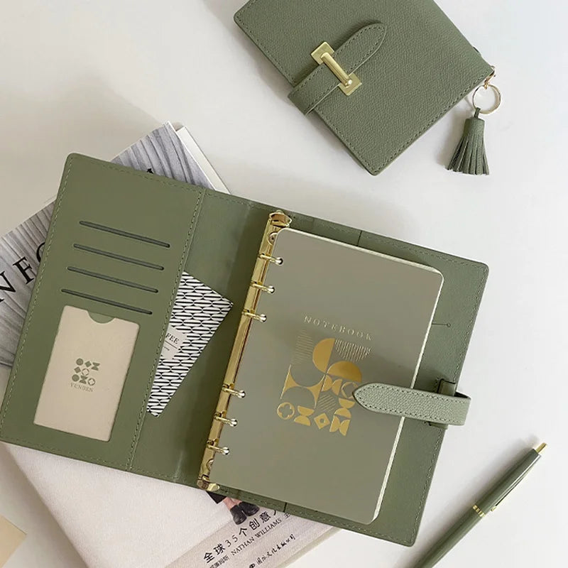 High-Concerned PU Leather Retro Business Diary Notebook Binder