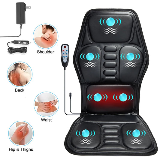 HOMEMASSA Premium Massage Chair Pad With Heat 9 Modes